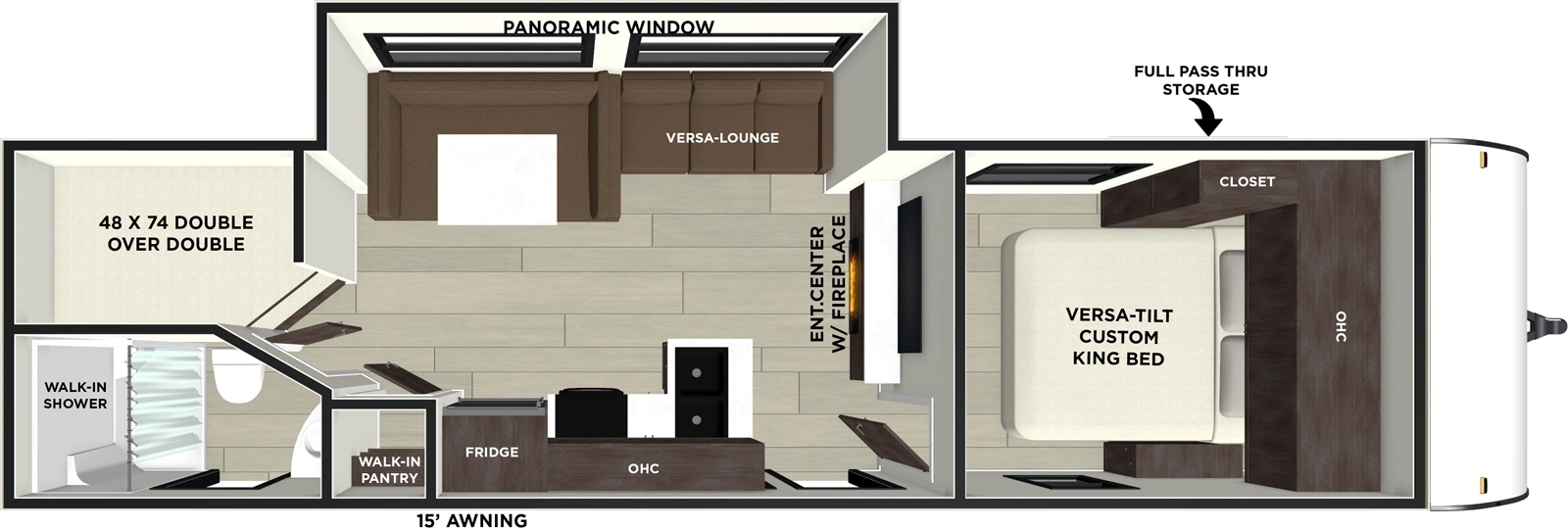 X Lite 263BHXL Floorplan